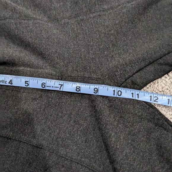 Betabrand Women’s Pants Size M Petite Charcoal Gray Skinny Leg Zip Ankle Cropped - Picture 11 of 12